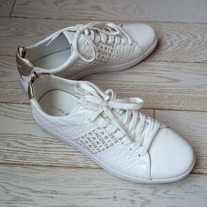 Lacoste White and Gold Women's Sneakers